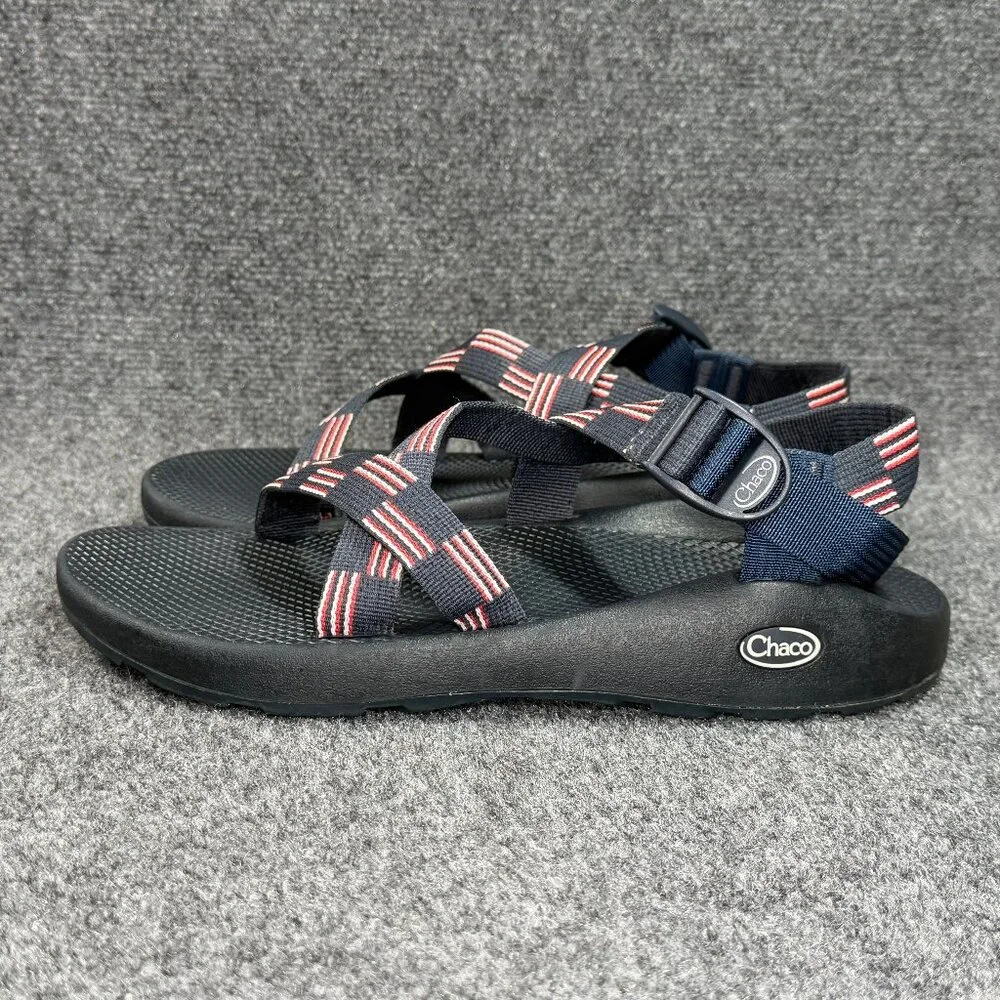 Chaco Z/1 Classic Sandals Men's‎ 11 Blue Red White Flag Athletic Outdoor Hiking